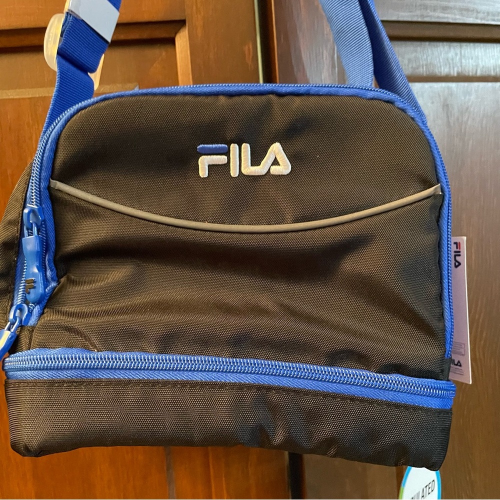 Fila Black and Blue Kids New insulated Lunch Bag